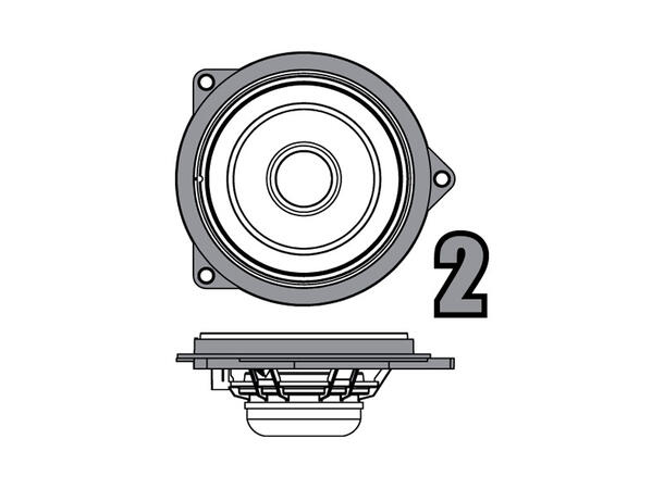 ROCKFORD FOSGATE T3 BMW UPGRADE Power T3 4" komponentsett 50/100W